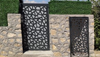 Lazer Kesim Desen Kayar Kapı Otomatik Motorlu