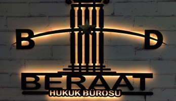 thumb Hukuk Bürolarına Özel Ledli Tasarım Metal Tablo