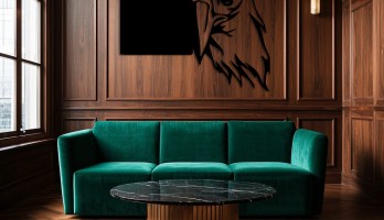 thumb Siyah Beyaz Kartal Kafası Metal Tablo