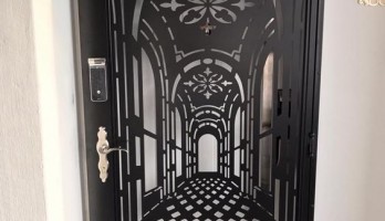 thumb Lazer Kesim Bina Giriş Kapısı 3d Görünüm