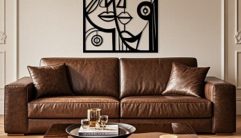 thumb Picasso Tarzı 1 Lazer Kesim Metal Tablo