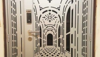 thumb Lazer Kesim Bina Giriş Kapısı 3d Görünüm