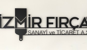 İzmir Fırça Lazer Kesim Metal Tablo