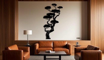 thumb Yüksek Bonzai Ağacı Metal Tablo