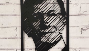 Ahmet Davutoğlu Lazer Kesim Metal Tablo