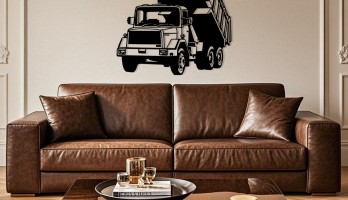 thumb Dorsesi Açık Kamyon Metal Tablo