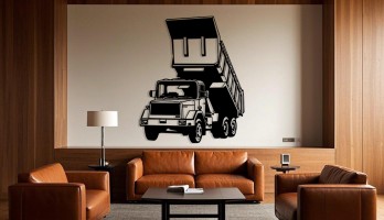 thumb Dorsesi Açık Kamyon Metal Tablo