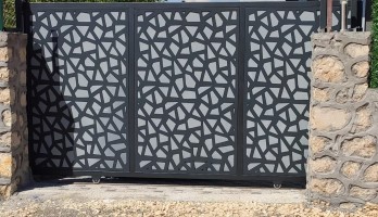 thumb Lazer Kesim Desen Kayar Kapı Otomatik Motorlu