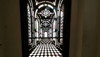 thumb Lazer Kesim Bina Giriş Kapısı 3d Görünüm