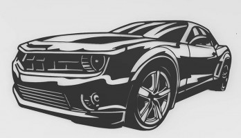 Chevrolet Camaro SS Metal Tablo