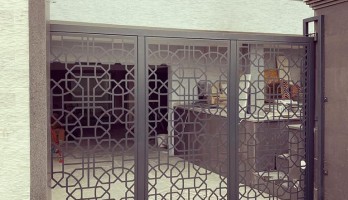 Selçuklu Desen Lazer Kesim Ferforje Bahçe Kapı