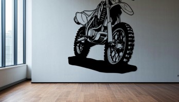 Cross Motor Lazer Kesim Metal Tablo