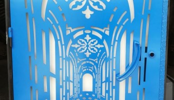 thumb Lazer Kesim Bina Giriş Kapısı 3d Görünüm