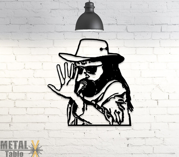 Cem Karaca Lazer Kesim Metal Tablo