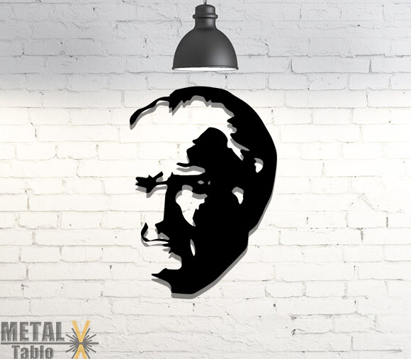 Mustafa Kemal Atatürk Portre Metal Tablo