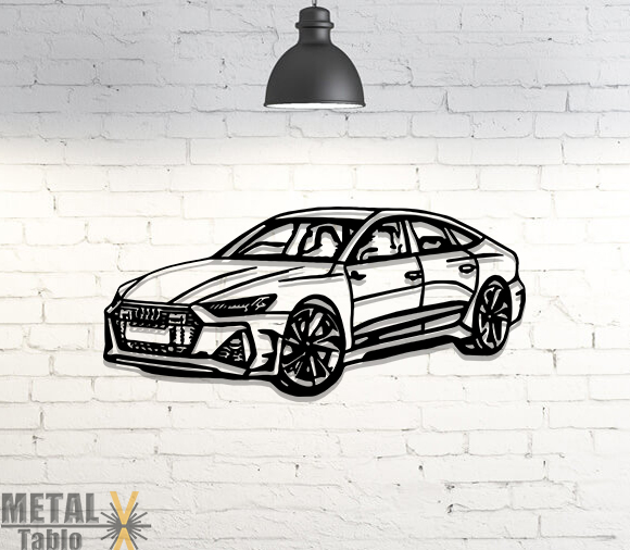 Audi Rs7 Lazer Kesim Metal Tablo