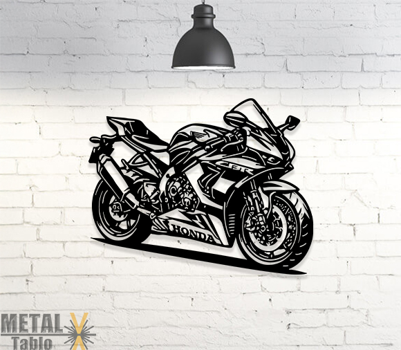 Honda CBR1000RR-R Lazer Kesim Metal Tablo