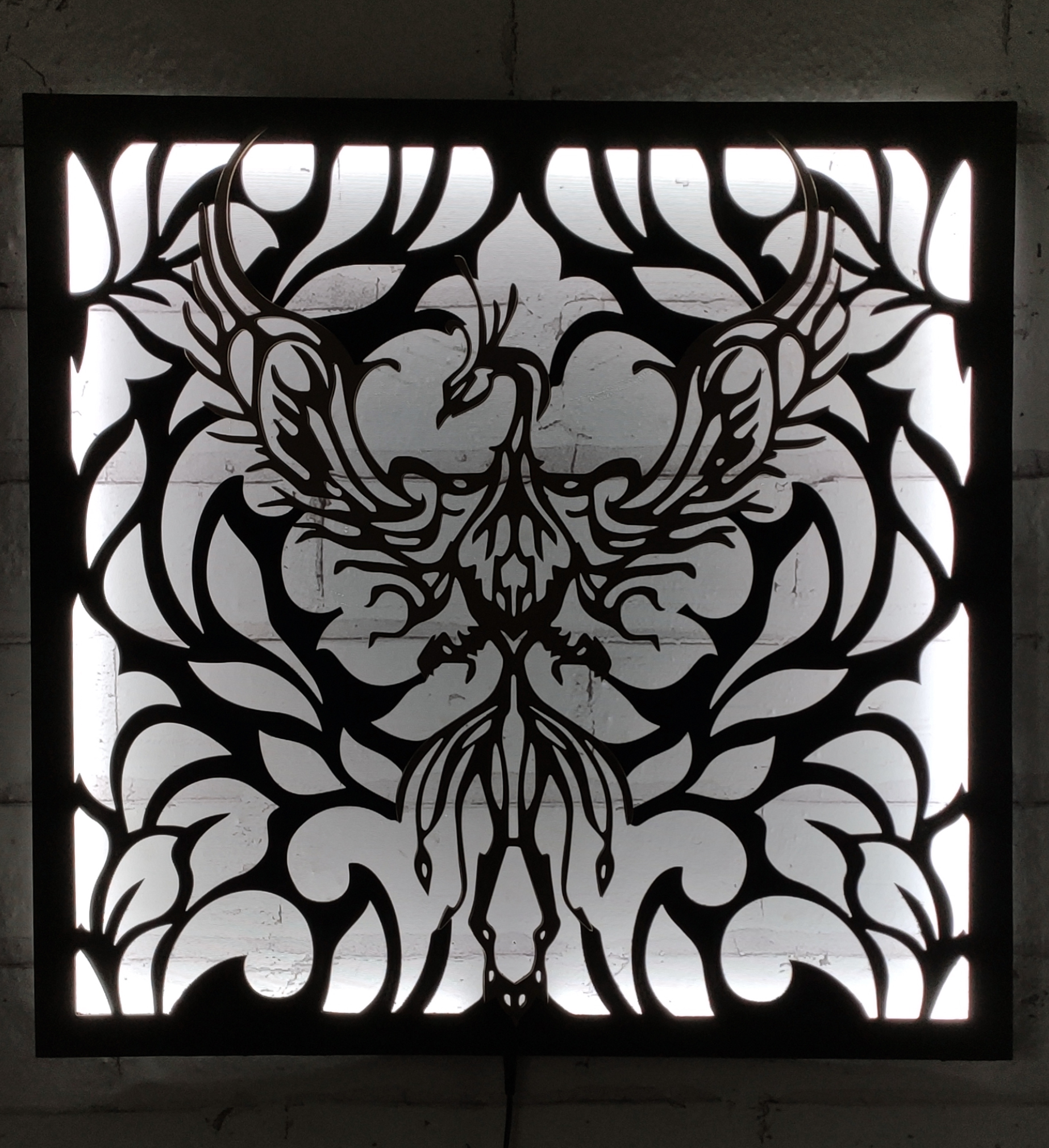 Ledli Anka Kuşu Gece Lambası Duvar Dekoru