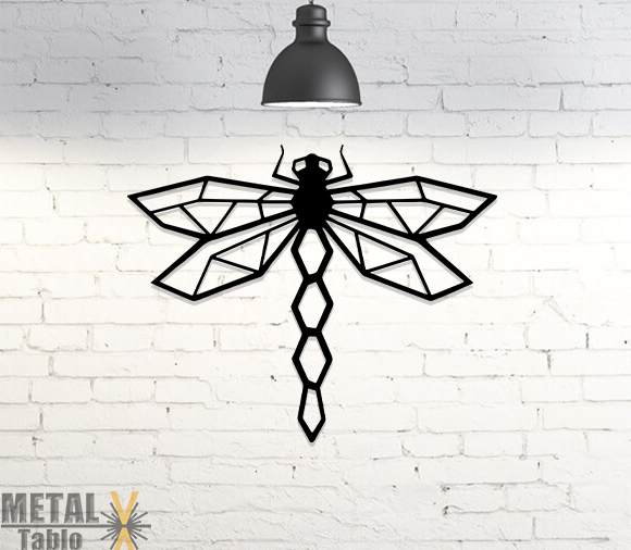 Köşeli Yusufcuk Lazer Kesim Metal Tablo