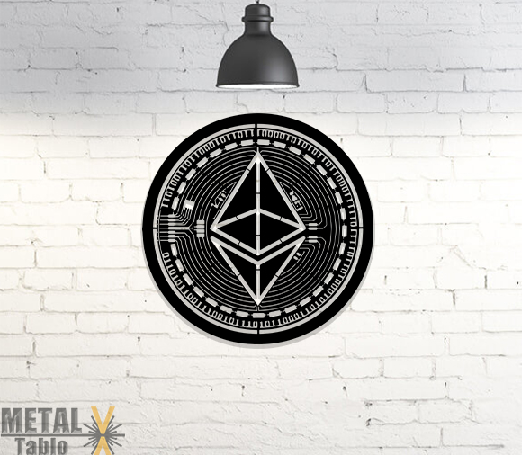 Ethereum Hatıra Parası Metal Tablo