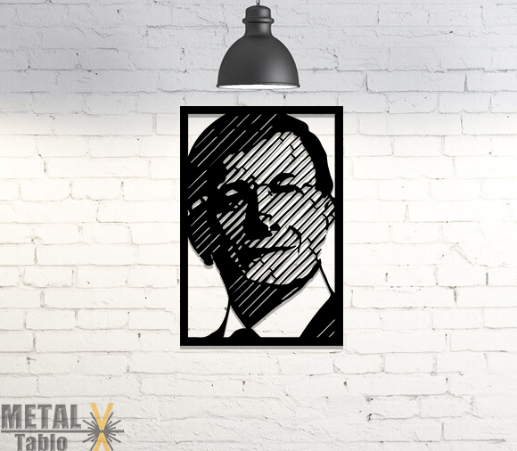 Ahmet Davutoğlu Lazer Kesim Metal Tablo