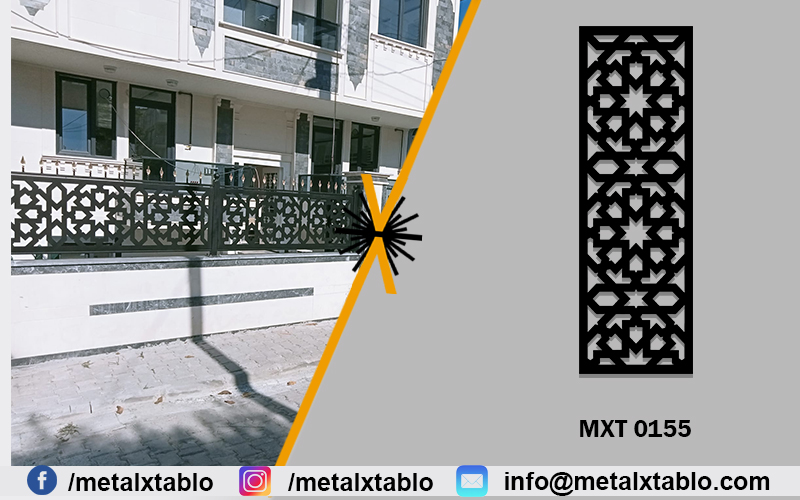 Duvar Üstü Lazer Kesim Korkuluk