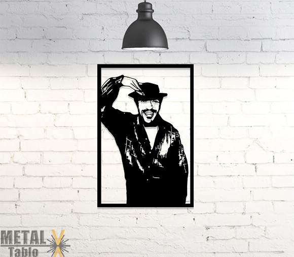 Sadri Alışık Lazer Kesim Metal Tablo