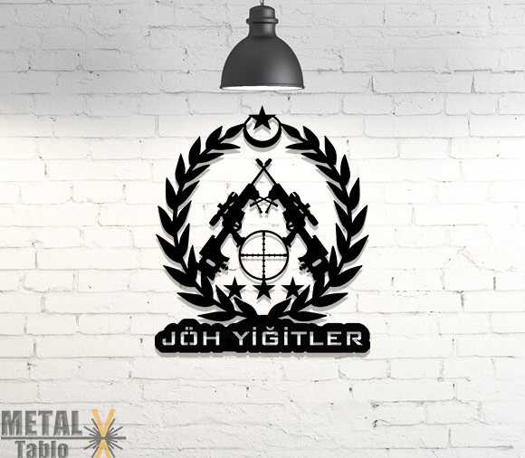 Jöh Yiğitler'e Özel Tasarım Metal Tablo