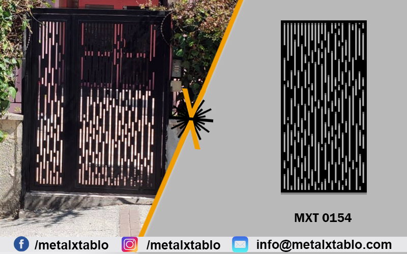 Lazer Kesim Site Bahçesi Yaya Giriş Kapısı