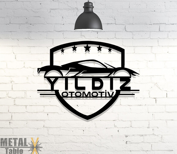Otomotiv Galericiler İçin Özel Tasarım Metal Tablo