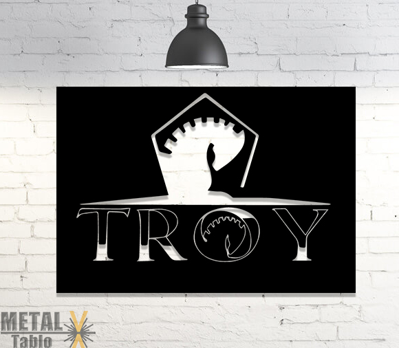 Troy Firmaya Özel Logo Metal Tablo