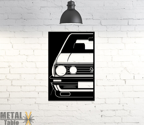 Volkswagen MK2 Önden Metal Tablo