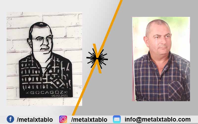 Kişiye Özel Tasarım Lazer Kesim Metal Tablo