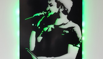 Kişiye Özel Ledli Metal Tablo Gece Lambası