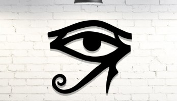 thumb World Horus' Un Gözü Lazer Kesim Metal Tablo