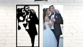 Kişilere Özel Cnc Lazer Kesim Metal Tablolar