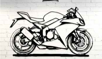 Motor Yandan Görünüş Metal Tablo