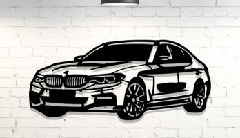 Bmw 5 G30 M Sport Lazer Kesim Metal Tablo
