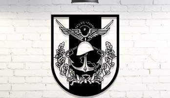 Türk Silahlı Kuvvetleri Logo Lazer Kesim Metal Tablo