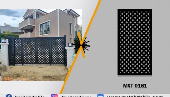 Sık Desenli Metal Lazer Kesim Ferforje