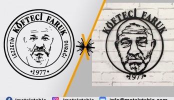 thumb Köfteci Faruk İçin Tasarlanan Özel Tasarım Metal Tablo