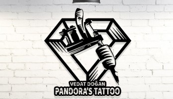 thumb Tattoo Dövme Lazer Kesim Metal Tablo