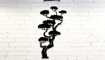 thumb Yüksek Bonzai Ağacı Metal Tablo