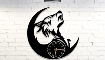 Bozkurt Hilal Lazer Kesim Metal Duvar Saati