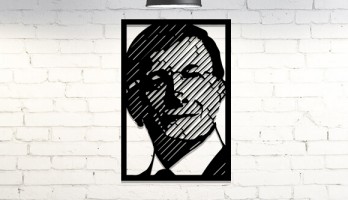 Ahmet Davutoğlu Lazer Kesim Metal Tablo