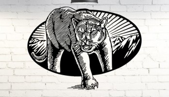 3D Aslan Lazer Kesim Metal Tablo