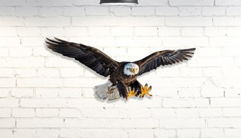 Beşiktaşlılara Özel Renkli Kartal Lazer Kesim Metal Tablo