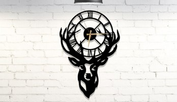 Geyik Başı Roma Rakamlı Duvar Saati