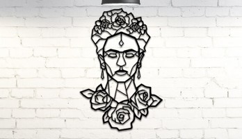 Magdalena Carmen Frida Kahlo Calderon Metal Tablo