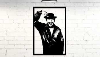 Sadri Alışık Lazer Kesim Metal Tablo